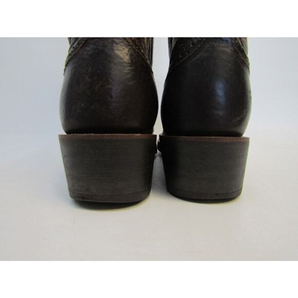 Ariat Mens Size 9 EE Brown Leather Buckaroo Stockman Cowboy Western Boots main image 6